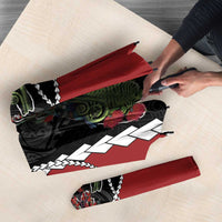 New Zealand Christmas Umbrella Flora Map with Birds - Polynesian Pride