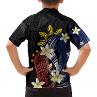 Personalized Philippines Tribal Family Matching Puletasi and Hawaiian Shirt Tropical Waves - Plumeria LT7 - Polynesian Pride
