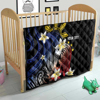 Personalized Philippines Tribal Quilt Tropical Waves - Plumeria LT7 - Polynesian Pride