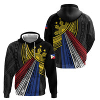Philippines Sun Hoodie Pasifika Tribal Style LT7 - Polynesian Pride
