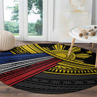 Philippines Sun Round Carpet Pasifika Tribal Style