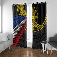 Philippines Sun Window Curtain Pasifika Tribal Style