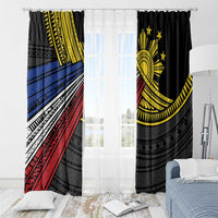 Philippines Sun Window Curtain Pasifika Tribal Style