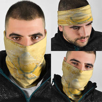 Hawaii Oahu Island Flowers Lei Neck Gaiter Yellow Ilima Mix Plumeria