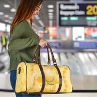 Hawaii Oahu Island Flowers Lei Travel Bag Yellow Ilima Mix Plumeria LT7 - Polynesian Pride