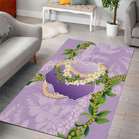 Hawaii Kauai Island Flowers Lei Area Rug Mokihana Lei