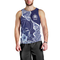 Fiji Queen Victoria School Personalised Men Tank Top Masi Tapa Torn Style