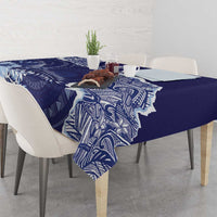 Fiji Queen Victoria School Personalised Tablecloth Masi Tapa Torn Style LT7 - Polynesian Pride