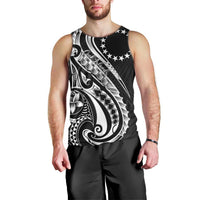 Kia Orana Cook Islands Men Tank Top Kerekere Plumeria Tropical Waves LT7 - Polynesian Pride