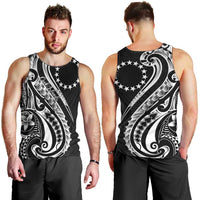 Kia Orana Cook Islands Men Tank Top Kerekere Plumeria Tropical Waves LT7 - Polynesian Pride