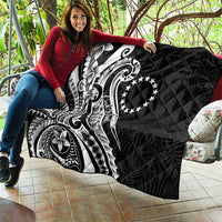 Kia Orana Cook Islands Quilt Kerekere Plumeria Tropical Waves - Polynesian Pride