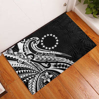 Kia Orana Cook Islands Rubber Doormat Kerekere Plumeria Tropical Waves - Polynesian Pride
