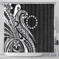 Kia Orana Cook Islands Shower Curtain Kerekere Plumeria Tropical Waves LT7 - Polynesian Pride