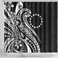 Kia Orana Cook Islands Shower Curtain Kerekere Plumeria Tropical Waves LT7 - Polynesian Pride