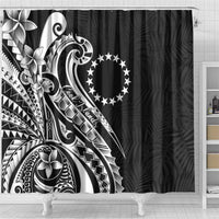 Kia Orana Cook Islands Shower Curtain Kerekere Plumeria Tropical Waves LT7 - Polynesian Pride