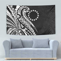 Kia Orana Cook Islands Tapestry Kerekere Plumeria Tropical Waves - Polynesian Pride