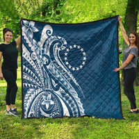 Kia Orana Cook Islands Quilt Auika Plumeria Tropical Waves - Polynesian Pride