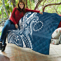 Kia Orana Cook Islands Quilt Auika Plumeria Tropical Waves - Polynesian Pride