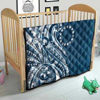 Kia Orana Cook Islands Quilt Auika Plumeria Tropical Waves - Polynesian Pride