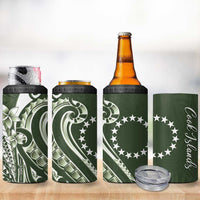 Kia Orana Cook Islands 4 in 1 Can Cooler Tumbler Matie Plumeria Tropical Waves LT7 - Polynesian Pride