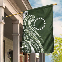Kia Orana Cook Islands Garden Flag Matie Plumeria Tropical Waves - Polynesian Pride
