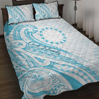 Kia Orana Cook Islands Quilt Bed Set Moana Plumeria Tropical Waves - Polynesian Pride