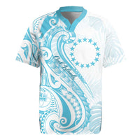 Kia Orana Cook Islands Rugby Jersey Moana Plumeria Tropical Waves - Polynesian Pride