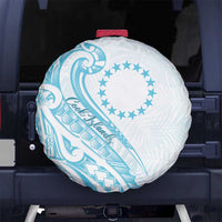Kia Orana Cook Islands Spare Tire Cover Moana Plumeria Tropical Waves - Polynesian Pride