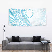 Kia Orana Cook Islands Tapestry Moana Plumeria Tropical Waves - Polynesian Pride