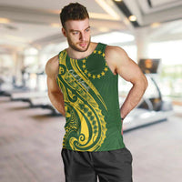 Kia Orana Cook Islands Men Tank Top Plumeria Tropical Waves - Polynesian Pride
