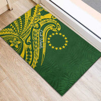 Kia Orana Cook Islands Rubber Doormat Plumeria Tropical Waves LT7 - Polynesian Pride