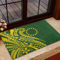 Kia Orana Cook Islands Rubber Doormat Plumeria Tropical Waves LT7 - Polynesian Pride