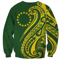 Kia Orana Cook Islands Sweatshirt Plumeria Tropical Waves - Polynesian Pride