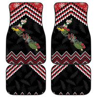 New Zealand Christmas Taniko Poutama Car Mats Flora Map with Birds - Polynesian Pride