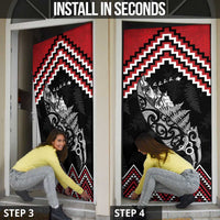 New Zealand Christmas Taniko Poutama Door Cover Mountainscape Maori Fern - Polynesian Pride