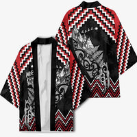 New Zealand Christmas Taniko Poutama Kimono Mountainscape Maori Fern - Polynesian Pride