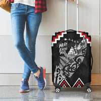 New Zealand Christmas Taniko Poutama Luggage Cover Mountainscape Maori Fern - Polynesian Pride