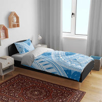 Bula Fiji Classic Masi Tapa Bedding Set Turquoise - Polynesian Pride