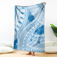 Bula Fiji Classic Masi Tapa Blanket Turquoise - Polynesian Pride