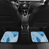 Bula Fiji Classic Masi Tapa Car Mats Turquoise - Polynesian Pride