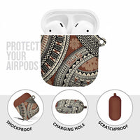 Bula Fiji Classic Masi Tapa AirPods Case Vintage Brown - Polynesian Pride