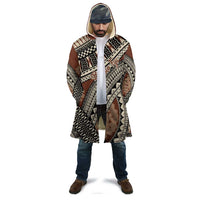 Bula Fiji Classic Masi Tapa Cloak Vintage Brown - Polynesian Pride