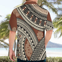 Bula Fiji Classic Masi Tapa Hawaiian Shirt Vintage Brown - Polynesian Pride