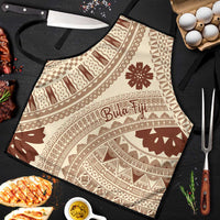 Bula Fiji Classic Masi Tapa Apron Vintage Beige - Polynesian Pride