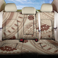 Bula Fiji Classic Masi Tapa Back Car Seat Cover Vintage Beige - Polynesian Pride