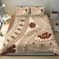 Bula Fiji Classic Masi Tapa Bedding Set Vintage Beige - Polynesian Pride