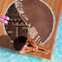 Bula Fiji Beach Blanket Tribal Masi Tapa - Brown LT7 - Polynesian Pride