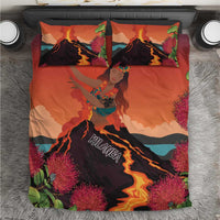Hawaii Kilauea Volcano Bedding Set Pele Goddess