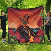 Hawaii Kilauea Volcano Quilt Pele Goddess