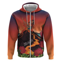 Hawaii Kilauea Volcano Zip Hoodie Pele Goddess